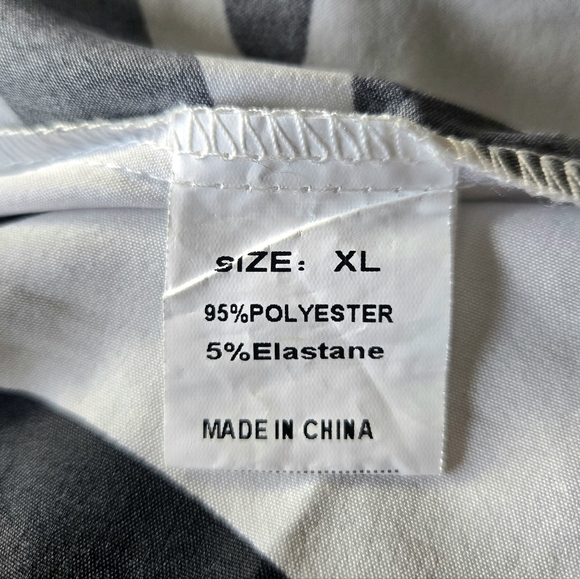 Black and White Print Tank Dress - Picture 6 of 6